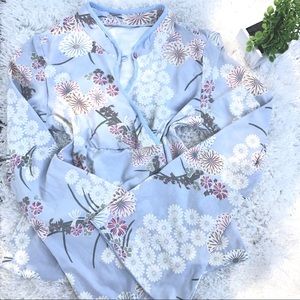Bundle Pastel Floral Crossed Bell Long Sleeve